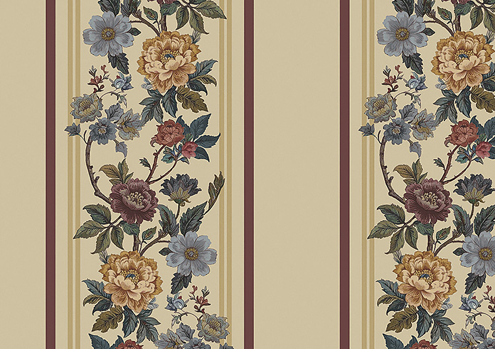Jennys Stripe, Merlot - Roller Blind - Image 6